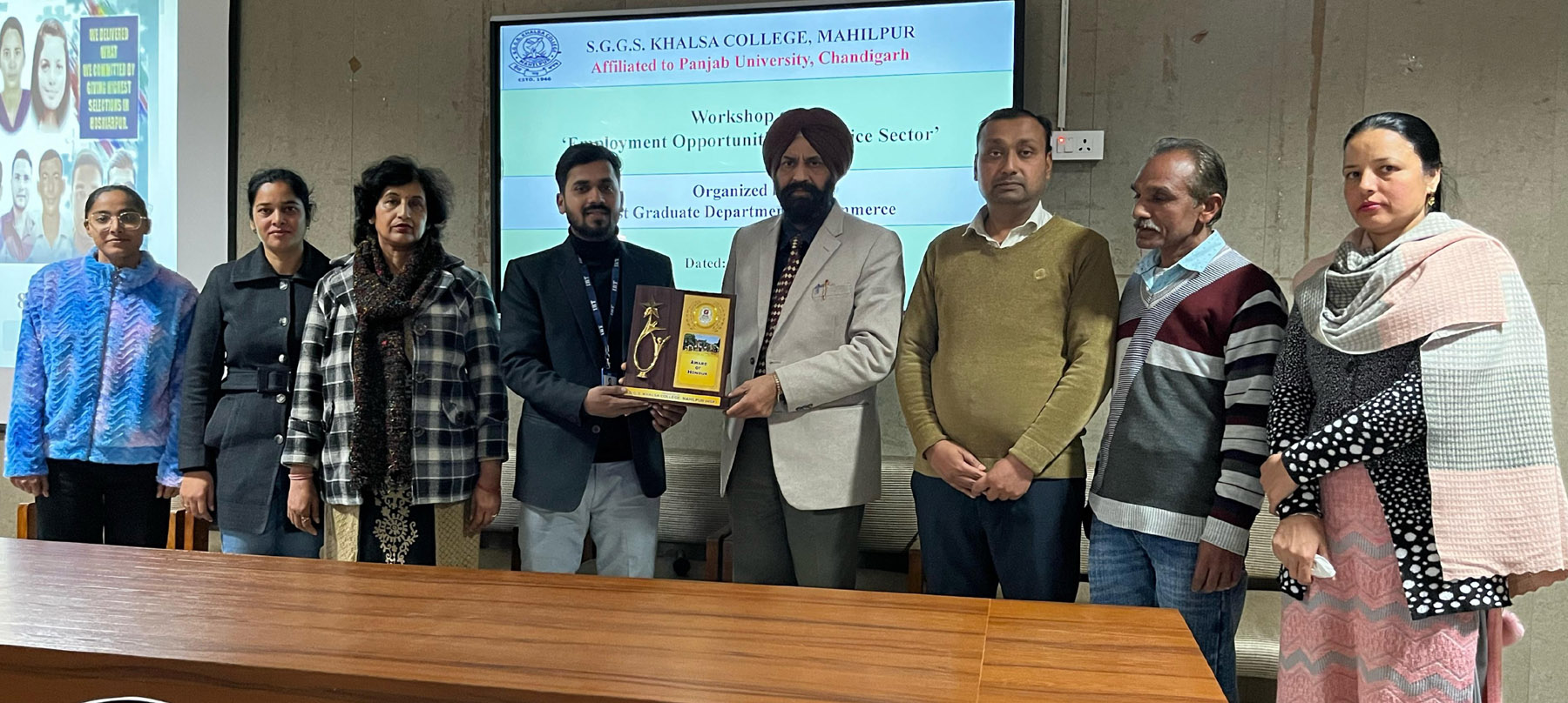 Workshop on employment opportunities in service sector organised